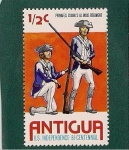 Stamps Antigua and Barbuda -  soldados