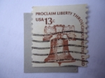 Stamps United States -  Campana de la Libertad - Proclamación de la Libertad en toda la Tierra.