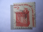Stamps United States -  Puesto de Oradores - Libertad de hablar. Una Raíz de la Democracia.