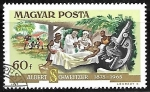 Stamps Hungary -  Dr. Schweitzer y un paciente