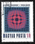 Stamps Hungary -  Pintura de Victor Vasarely