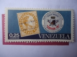 Stamps Venezuela -  Exfilca 70 - Segunda Exposición Filatélica Internacional - Estampilla Postal dentro de otra.