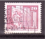 Stamps Germany -  serie- Edificios