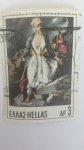Sellos de Europa - Grecia -  Pintura de Delacroix