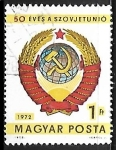 Sellos de Europa - Hungr�a -  50 años de la Unión Soviética
