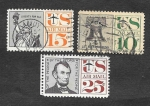 Stamps United States -  C57-59-63 - Monumentos Americanos