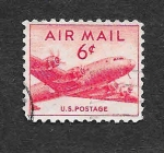 Sellos de America - Estados Unidos -  C33 - Avión (DC-4 Skymaster)