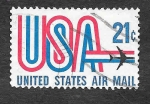 Sellos de America - Estados Unidos -  C81 - Avión