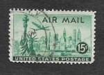 Stamps United States -  C35 - Vista de Nueva York