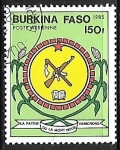 Sellos de Africa - Burkina Faso -  Escudo de Armas