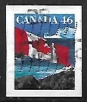 Stamps Canada -  Bandera Canadiense