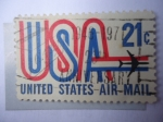 Sellos de America - Estados Unidos -  USA y Avión - Correo 1968-/73
