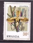 Sellos de Africa - Rwanda -  Orquídea