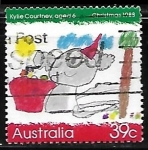 Stamps Australia -  Navidad 1988