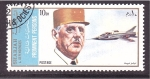 Stamps United Arab Emirates -  Charles de Gaulle y Airgraft