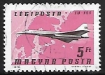 Stamps Hungary -  TU-144, Aeroflot