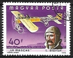 Stamps Hungary -  Louis Bleriot and La Manche