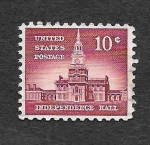 Stamps United States -  1044 - Independence Hall