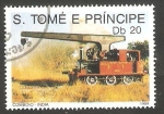 Sellos de Africa - Santo Tom� y Principe -  Locomotora