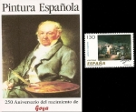 Sellos de Europa - Espa�a -  250 Aniversario nacimiento de Goya - Pintura Española - el 3 de Mayo de 1808 Madrid