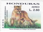 Stamps Honduras -  FAUNA SILVESTRE EN PELIGRO DE EXTINCIÓN 