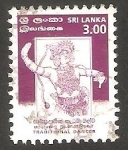 Stamps Sri Lanka -  1168 - Danza tradicional