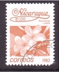 Stamps Nicaragua -  serie- Flores