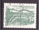 Stamps : America : Nicaragua :  serie- Reforma agraria
