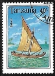 Stamps Tanzania -  Velero Jahazi