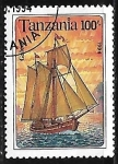 Sellos del Mundo : Africa : Tanzania : Velero Galeas