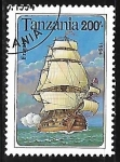 Stamps Tanzania -  Velero Frigate