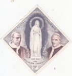 Stamps : Europe : Monaco :  S.S PIO XII, S.S.PIO IX - INMACULADA CONCEPCIÓN 