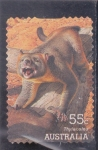 Stamps Australia -  FAUNA PREHISTÓRICO THYLACOLEO 