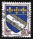 Stamps France -  Escudo de Armas - Troyes