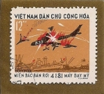 Sellos del Mundo : Asia : Vietnam : aviones en combate