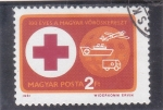 Stamps Hungary -  100 ANIVER. CRUZ ROJA 