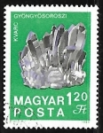 Stamps Hungary -  Cristales de cuarzo