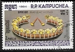 Stamps Cambodia -  Instrumento musical - Raneat kong