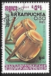 Stamps Cambodia -  Instrumento musical - Skor thom