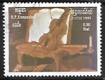 Stamps Cambodia -  Año Internacional de la Musica