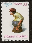 Stamps Andorra -  El caganer - figura del belén - Navidad 1997
