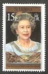 Stamps United Kingdom -  St. Helena - 669 - 70 Anivº de la Reina Elizabeth II