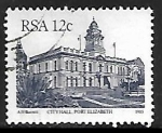 Sellos de Africa - Sud�frica -  City Hall, Port Elizabeth