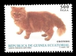 Stamps Equatorial Guinea -  Animales domésticos - Gato persa