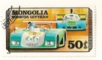 Stamps Mongolia -  Automoviles competicion. Mazda.
