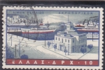 Sellos de Europa - Grecia -  PANORÁMICA PUERTO 