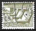 Stamps Switzerland -  Planta electrica