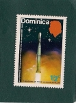 Sellos del Mundo : America : Dominica : 100º aniv. de la Organizacion Mundial Meteorologica