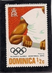 Stamps Dominica -  Juegos Olimpicos-Montreal 1976