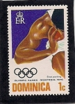 Stamps Dominica -  Juegos Olimpicos-Montreal 1976